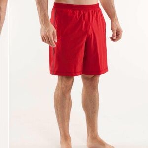 lululemon athletica Men's Red Athletic Shorts